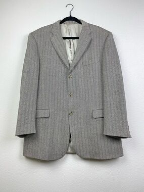 Burberry For Nordstrom Men's 46 Long Bond Street Herringbone Blazer 100% Wool